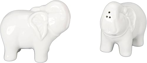 BIA Cordon Bleu elefante salero y pimentero, color blanco BIA Cordon Bleu elefante salero y pimentero, color blanco
