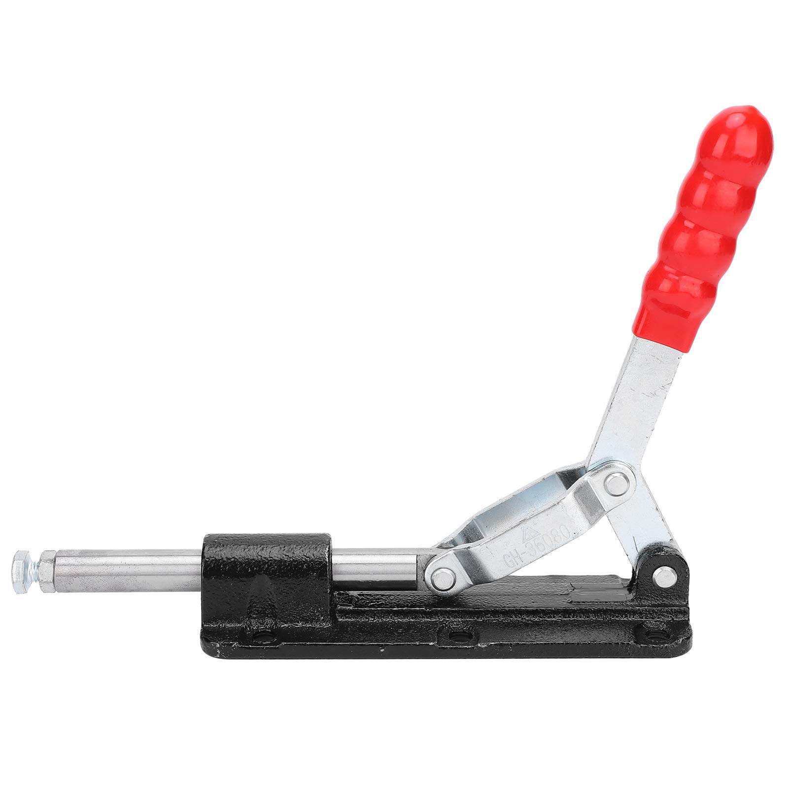 Quick Clamp GH-36080 - Abrazadera vertical de fijación rápida con carrera de 80 mm y fuerza de sujeción de 579.7 kg, acero galvanizado para soldadura de fabricación de vehículos