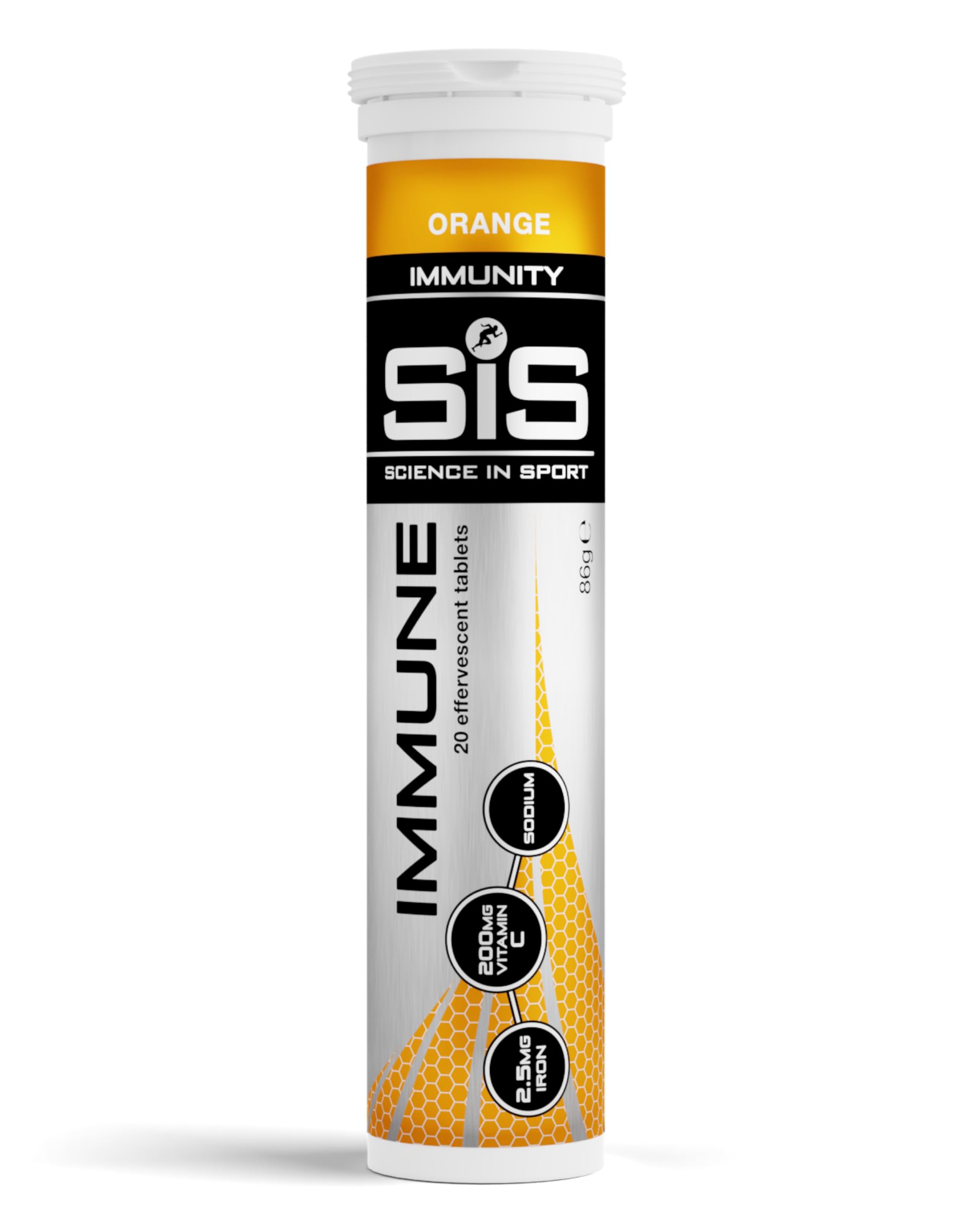 Science in Sport Immune comprimidos 20 uds. Naranja - Comprimidos efervescentes de vitamina C con hierro, Veganos y sin gluten, Para reforzar el sistema inmunitario Science in Sport GO Electrolitos en polvo 1,6kg Naranja - Bebida deportiva vegana, Bebida isotónica en polvo para equilibrar el balance de electrolitos y líquidos