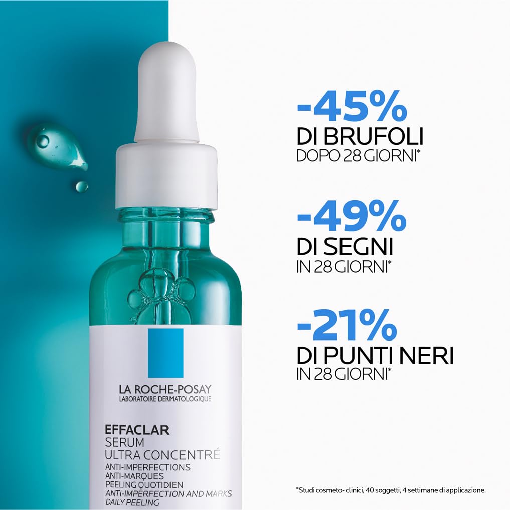La Roche Posay Effaclar, Siero Peeling Ultra-Concentrato, Per Pelli a Tendenza Acneica, Azione Anti-Imperfezioni, Pelle Levigata + Routine Correlate a Questo Prodotto