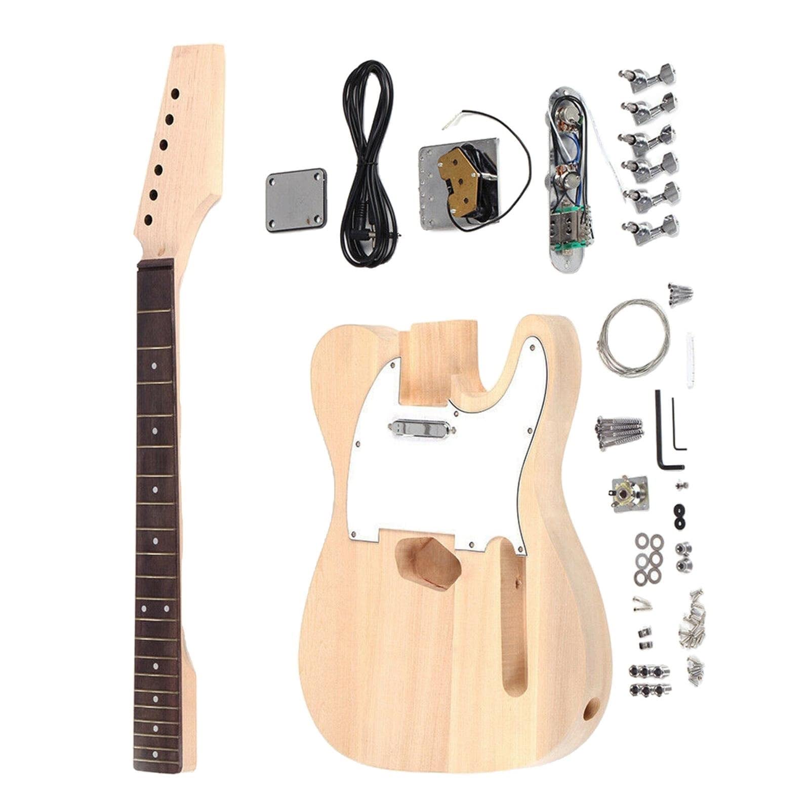 Profesjonalny zestaw do gitary elektrycznej DIY Zestaw Gitary Elektrycznej Korpus Z Lipy Podstrunnica Z Palisandru Dla Miłośnika Gitary Instrument Muzyczny Zestaw gitarowy DIY