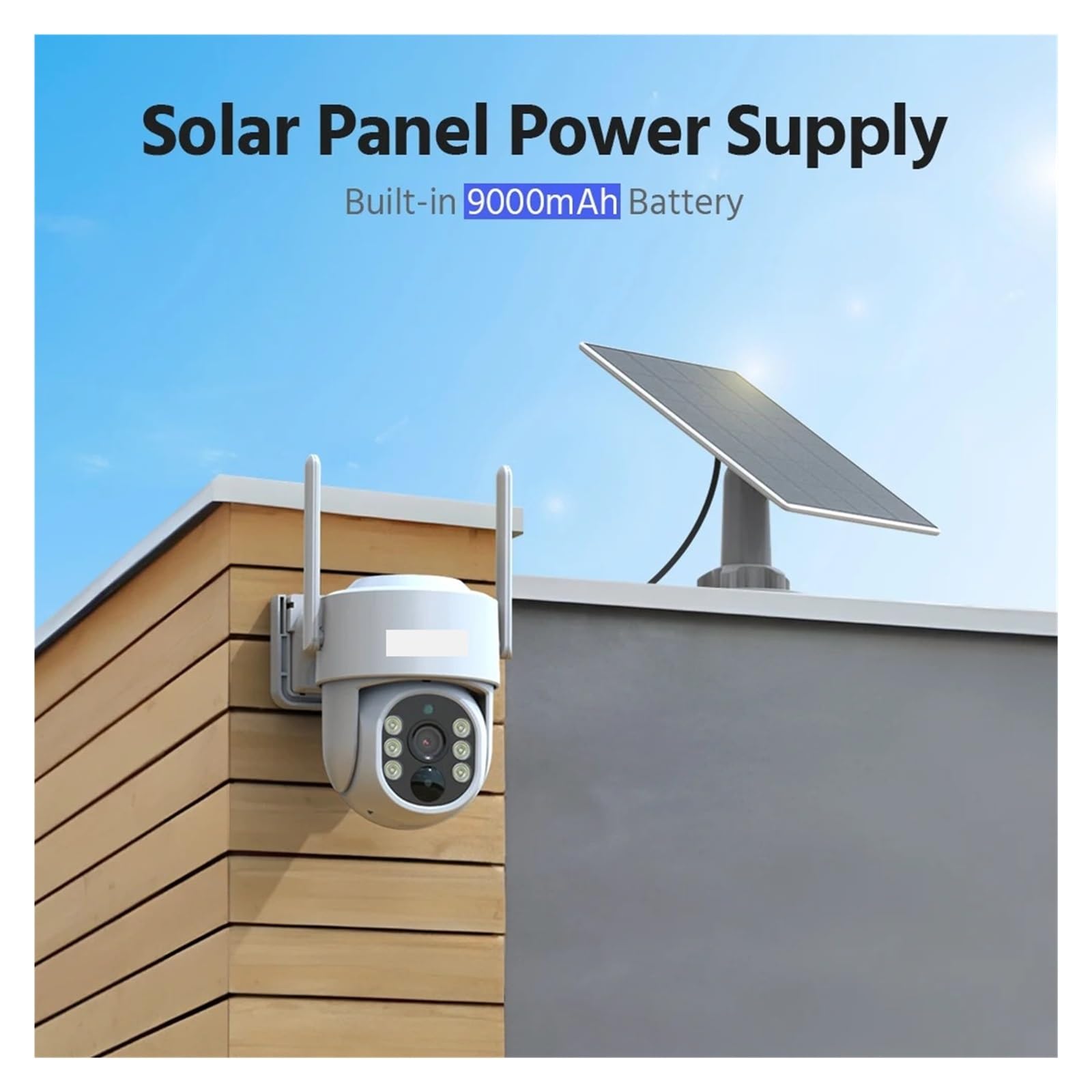 Telecamere di Sicurezza solari da 4 MP 4CH Wireless