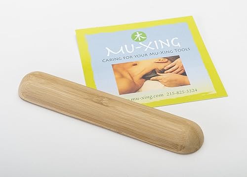 Herramienta de masaje de bambú de media luna, excelente para técnicas de tejido profundo  Hecho de 100% bambú