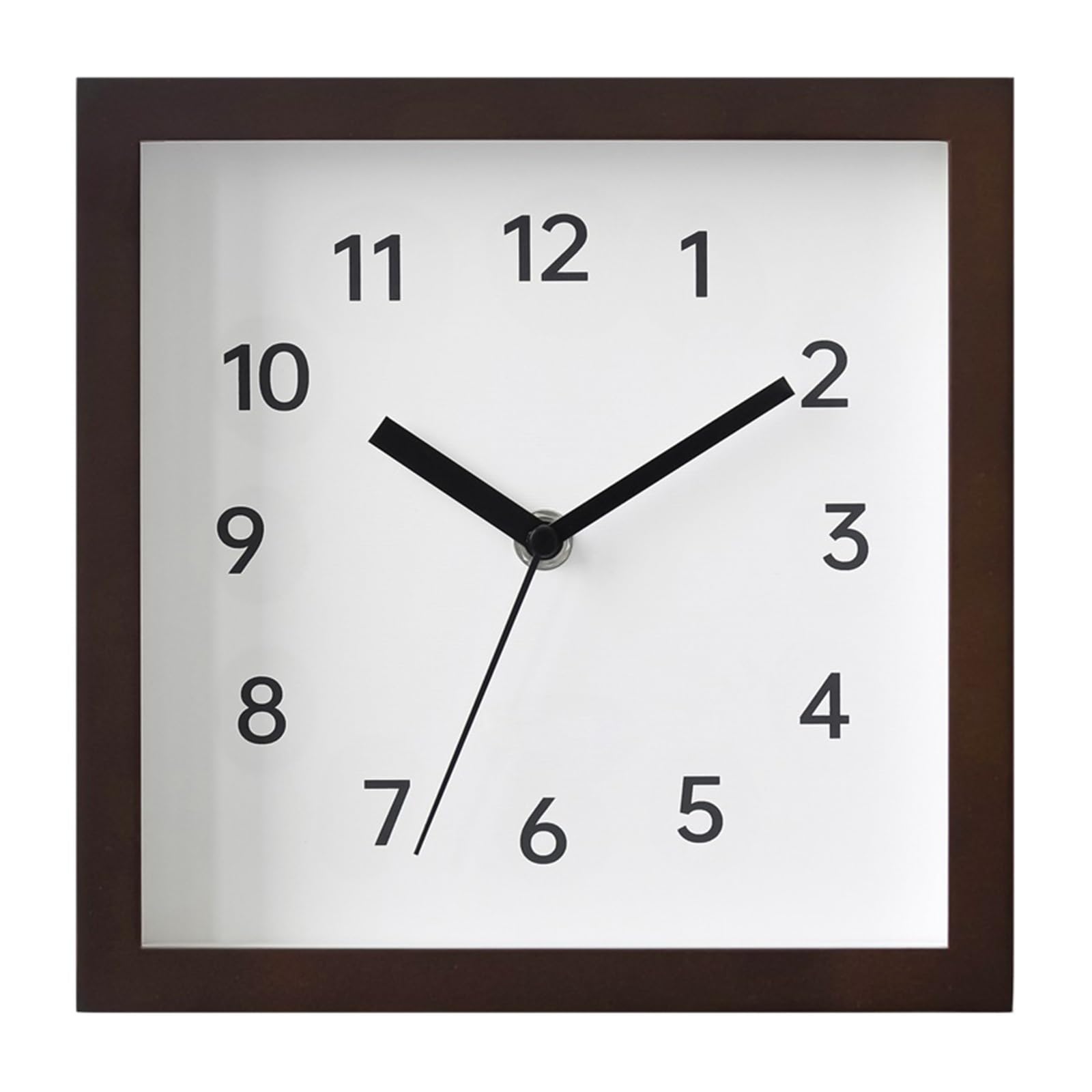 Aioneer Wall Clock Wall Clock For Living Room Silent Operation Battery Powered Practical-Walnut