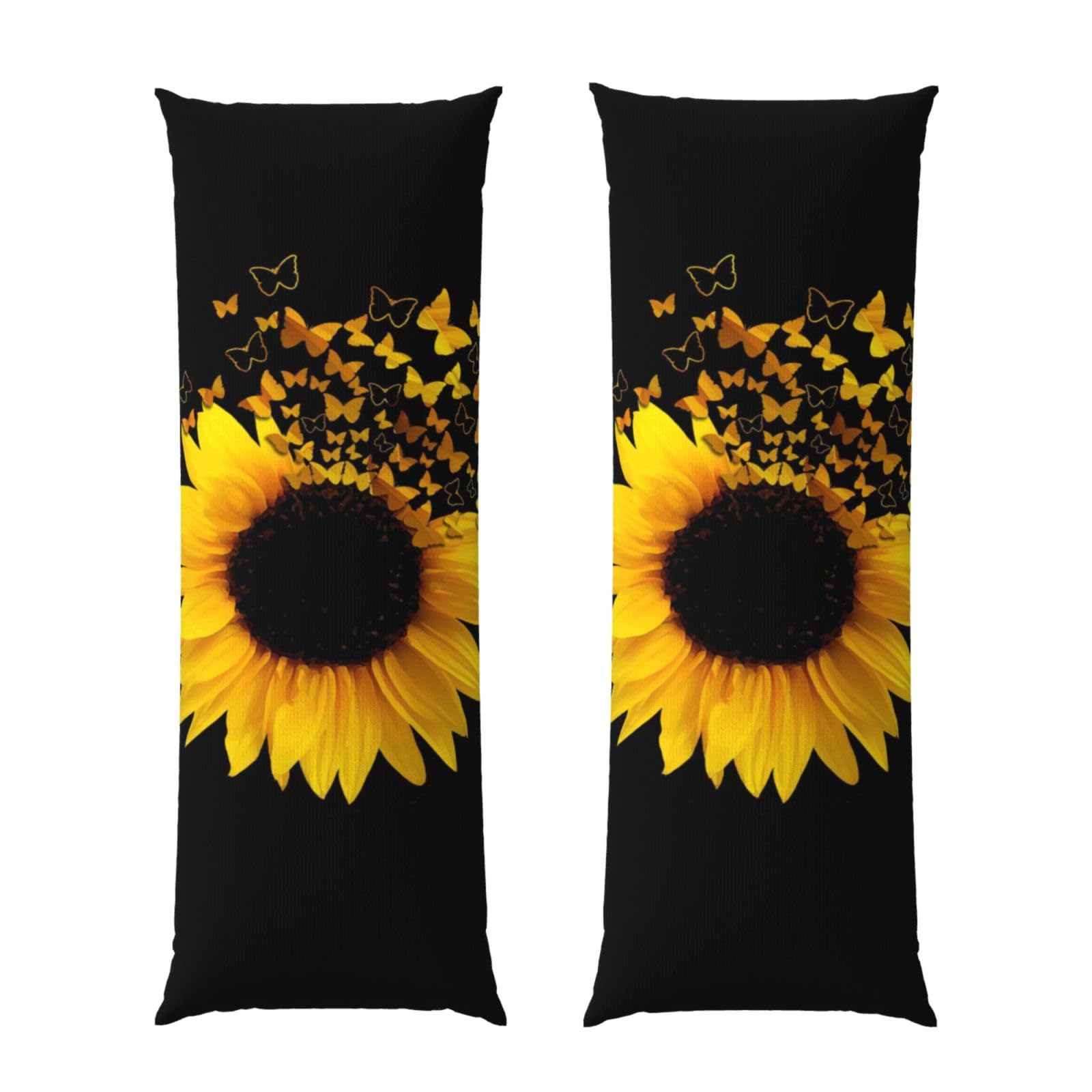 Taie d'oreiller 50x152 cm avec fermeture éclair invisible et motif floral