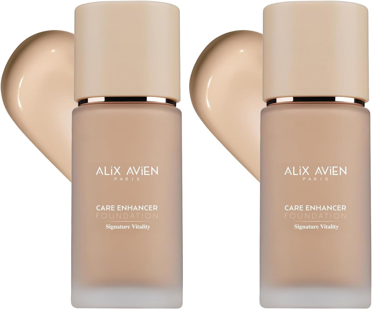 Alix Avien Kırışıklık Karşıtı Nemlendirici SPF30 Parlak Bitişli Fondöten Care Enhancer 804 Pale Ivory (2 paketi)