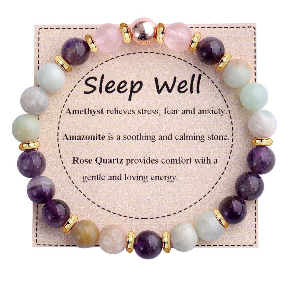 KSQS Healing Stone Bead Bracelet