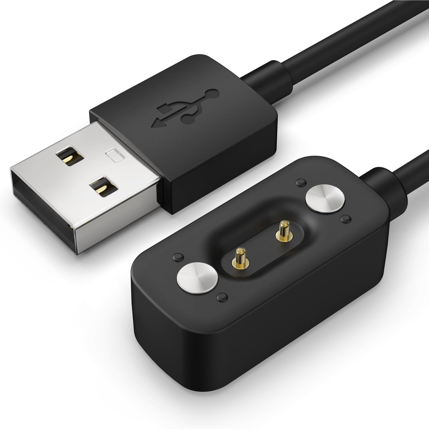 FORM Smart Swim Goggles magnetic charger connection close up