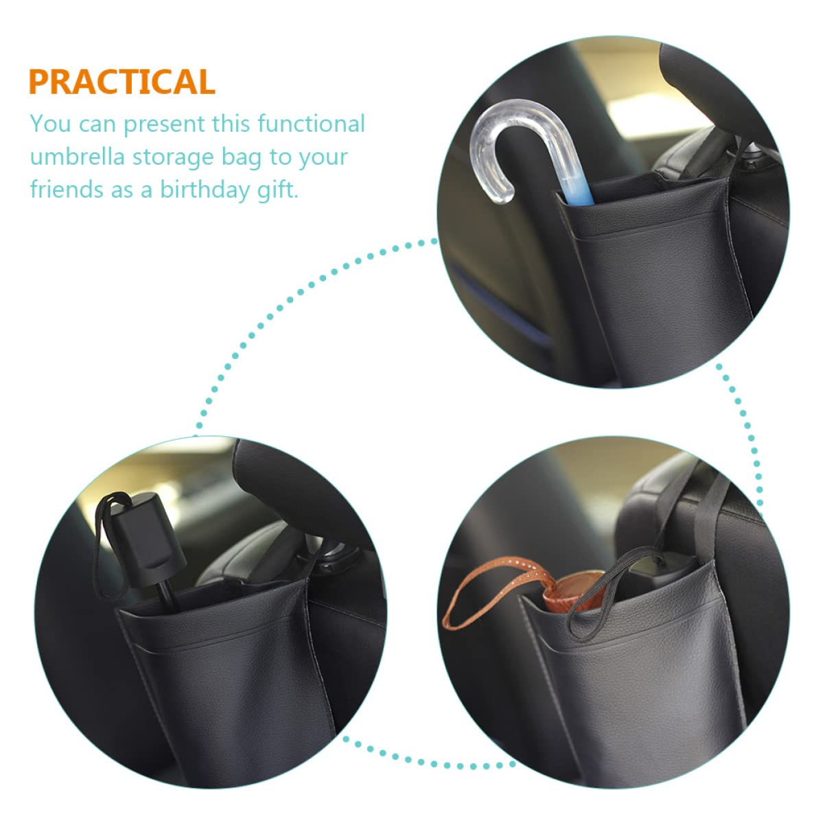 TOPBATHY 4piezas Bolsa De Almacenamiento Para Paraguas Plegable y Portátil Organizador De Paraguas Para Coche Para Exteriores y
