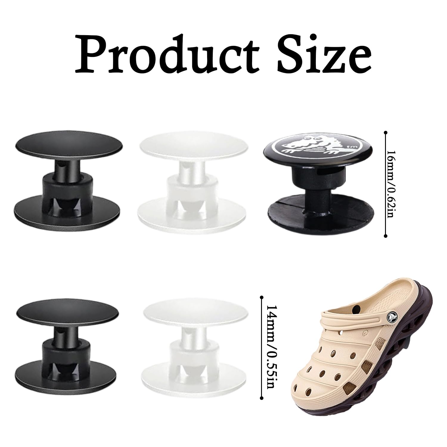 ZDNT 30 sztuk guzików do Crocs, Croc nity guziki, szpilki Croc, plastikowe zatrzaski, nity i guziki zapasowe do butów i szpilek do butów w stylu Crocs