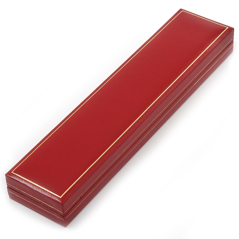 Avalaya Red Leatherette Bracelet/Pendant/Watch Jewellery Box