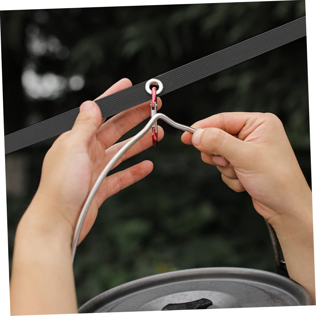 Cabilock 4sets Cinghia Da Campeggio Multiuso Filo Stendibiancheria e Resistente Per Per Asciugare Vestiti e Attrezzature Outdoor Pratico e Leggero