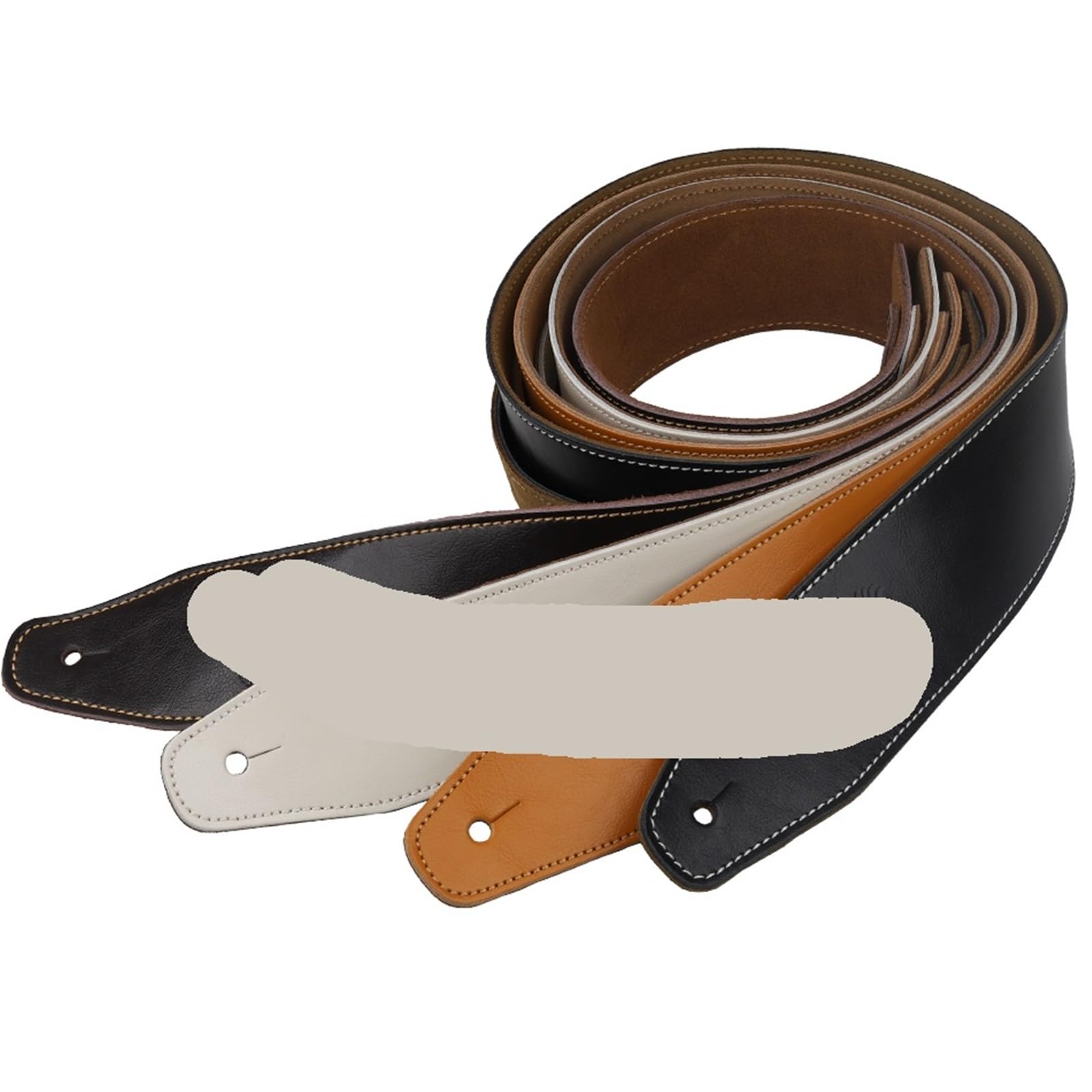 Correa ajustable de cuero genuino for guitarra acústica, eléctrica y bajo. Accesorios for Para Guitarras Bajas