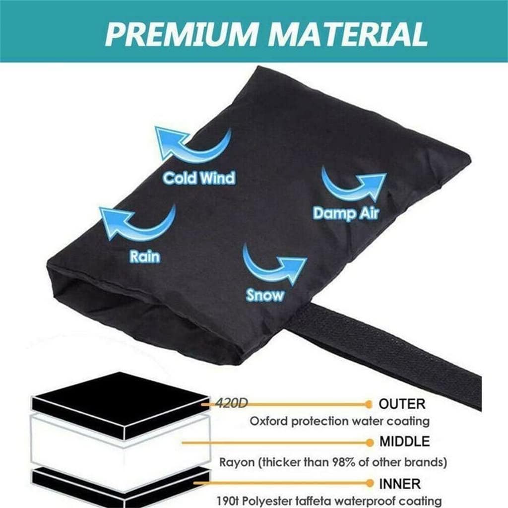 2 Pc Outdoor Faucet Antifreeze Protective Cover Winter Faucet Antifreeze Protection Cover Bag Garden(Gray,22 * 18cm)