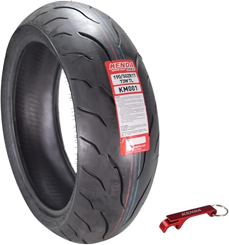 Miniatura 14 de Kenda KM1 (KM001) 120/70ZR17 Neumático delantero para motocicleta Sport Touring 58W - Neumático radial con estabilidad a alta velocidad y excelente