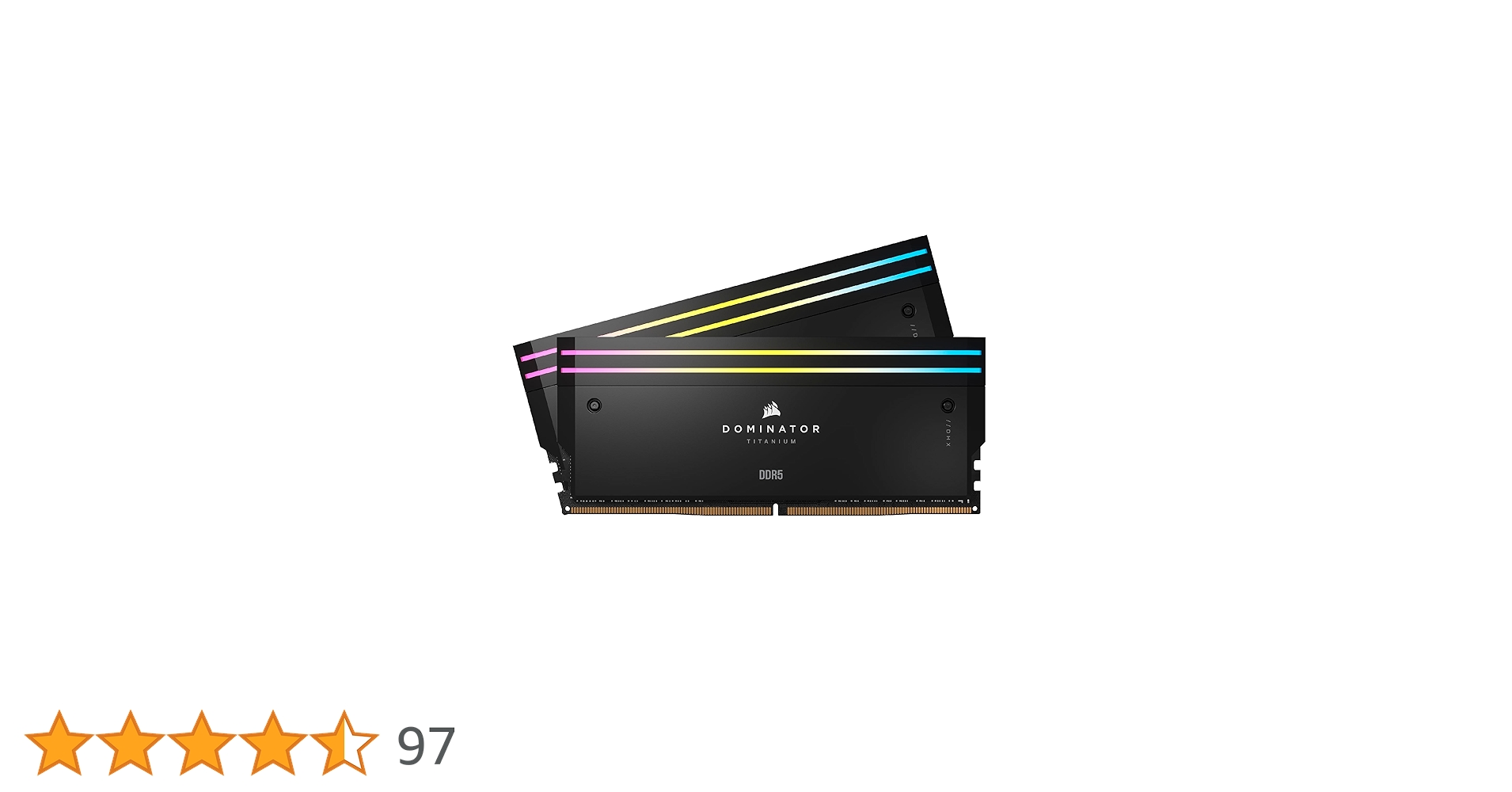 コルセア Corsair DOMINATOR TITANIUM 48GB CORSAIR DOMINATOR TITANIUM RGB DDR5 RAM 48GB (2x24GB) DDR5 7200MHz