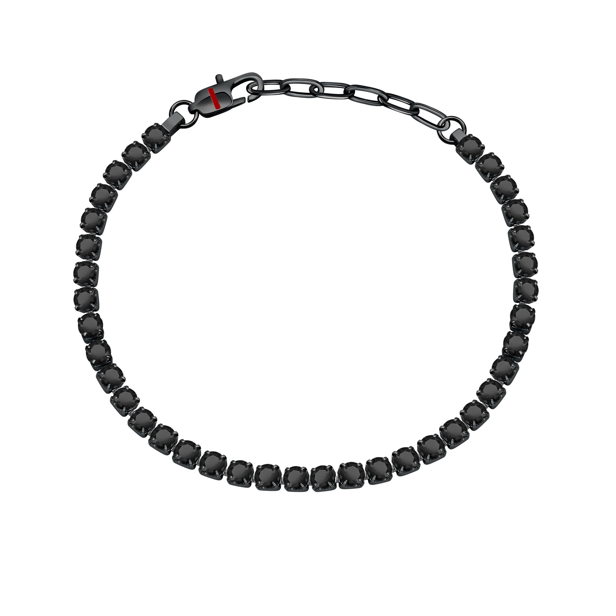 Sector TENNIS Bracciale Uomo in Acciaio, Cristalli, Smalto - SANN46