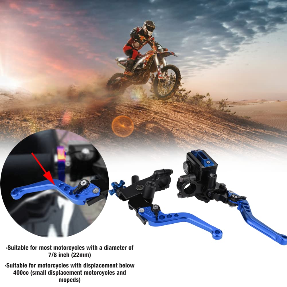 EBTOOLS per motorcycle brake riservoir per leva freno moto per kit grafico rm85 coppia di leve del cilindro principale del freno e della frizione,Modifica della Moto 7/8 "(22mm) Leva