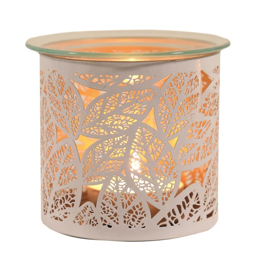 Aroma White Leaves Wax Melt Warmer