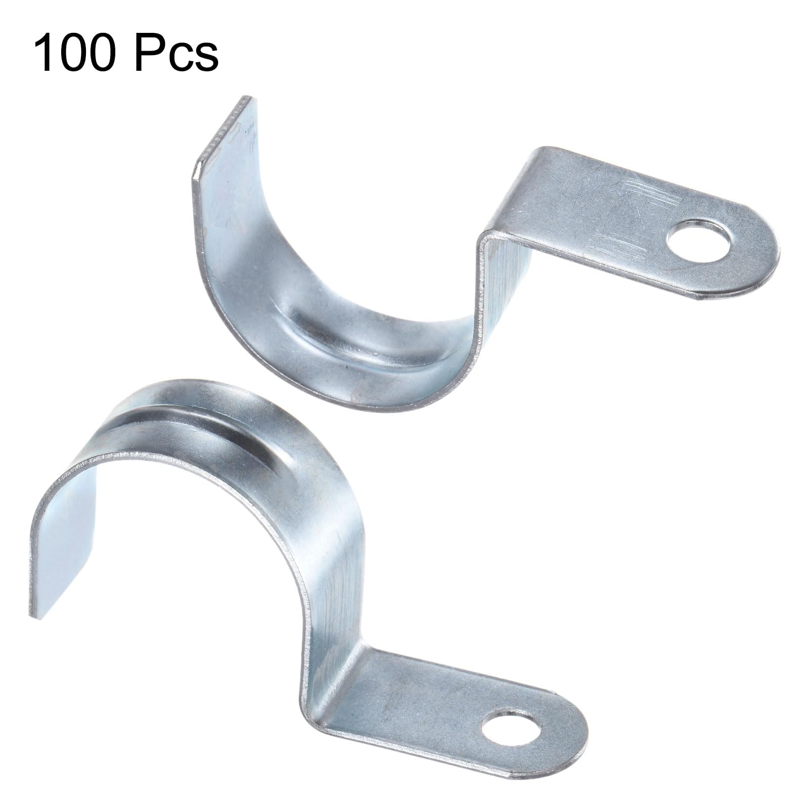 QUARKZMAN 100pcs Abrazadera Para Conduit, Abrazadera EMT De Un Agujero En Forma De U, Diámetro De Tubo De 40mm 1 9/16 Pulgadas, Para Fijación De Manguera Y Cable.