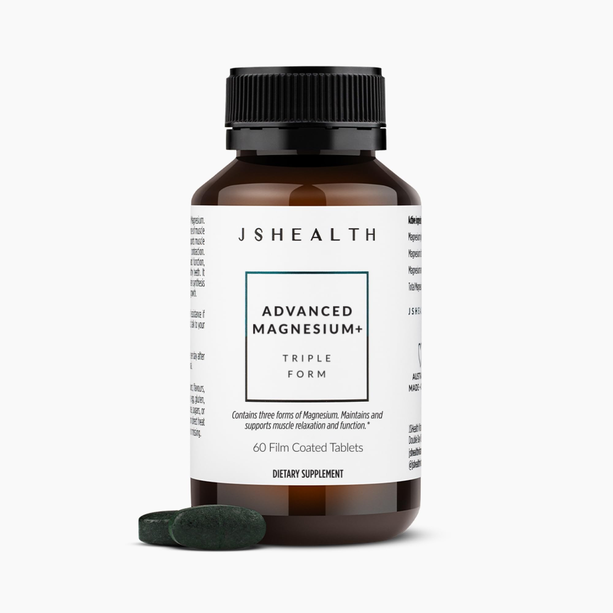 JSHealth Vitamins Double Strength Magnesium Supplements