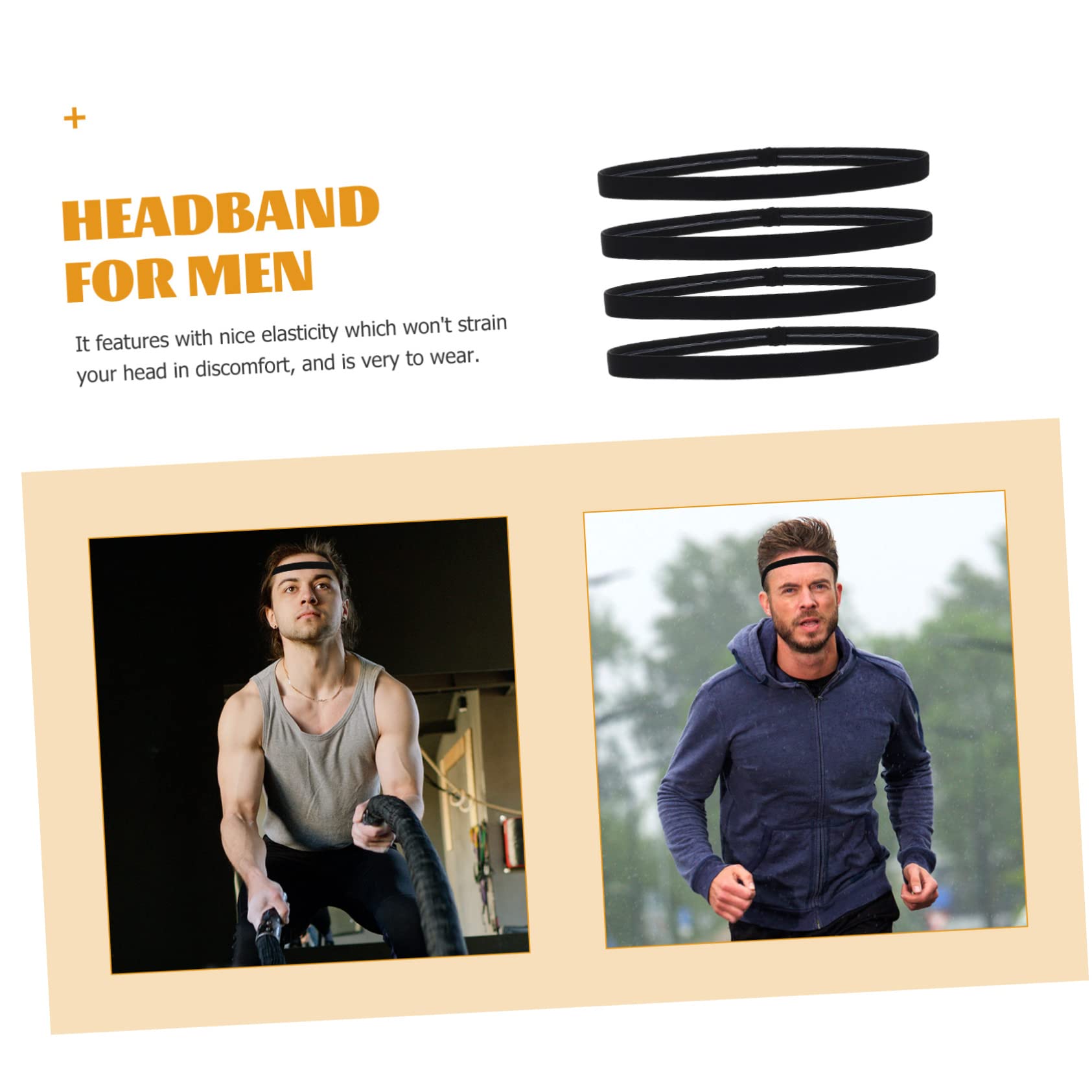 18 STK Sport-Stirnband Für Herren Männer Stirnbänder Yoga-Stirnband Baumwollstirnbänder Capuchas Für Männer Stirnband Für Basketball-männer Duschkopfband Mann Fitness Nylon Schal