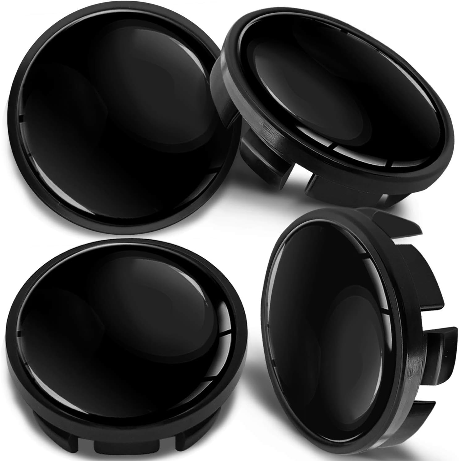 4 X 60mm Pour Cache-Moyeu, Enjoliveurs Rouge | Décor Auto