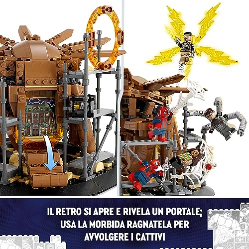 | Marvel La Battaglia Finale di Spider-Man, Ricrea la Scena di Spider-Man: No Way Home con 3 Peter Parker e le Minifigure di Sandman, Doctor Strange, Green Goblin, Electro, Ned e MJ 76261 - Lego - Immagine 6