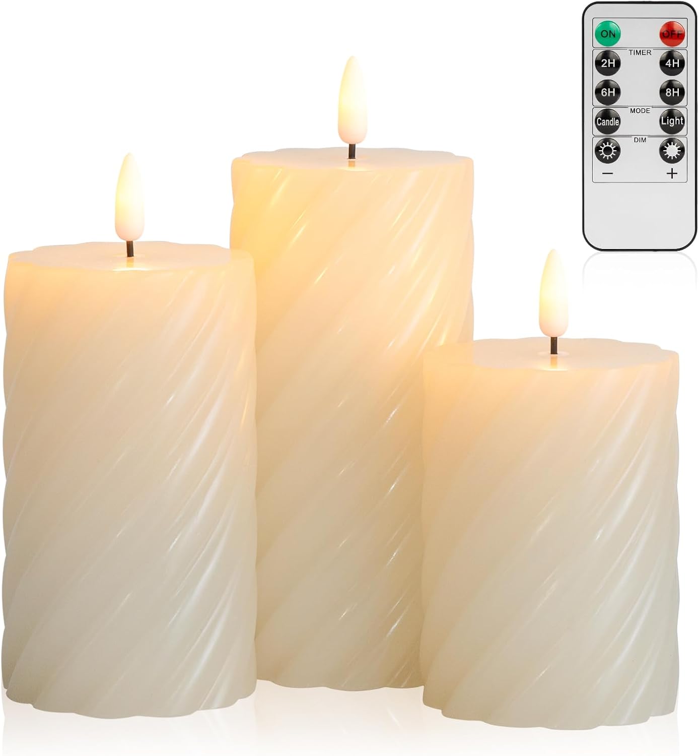 ANGELLOONG Battery Operated Candles with Remote, LED