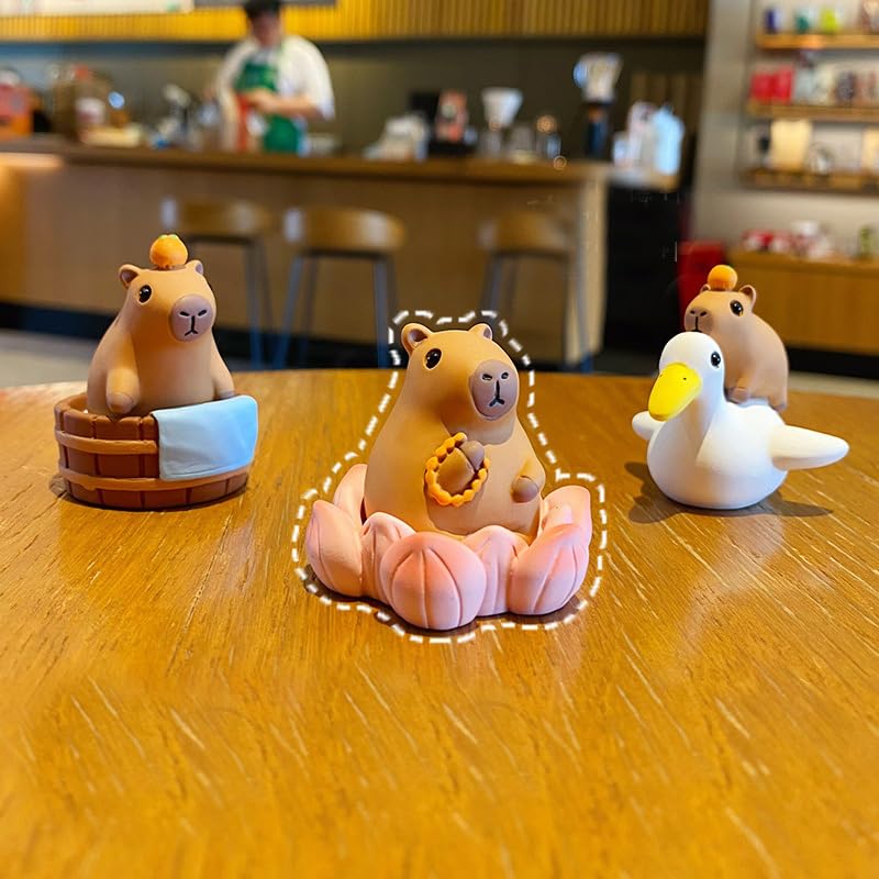 Image of Capybara Blind Box, Random Capybara Figurine for Collectors, Blind Bags for Girls, Cute Animal Blind Bag for Desk Decoration, Shelf Display and Gift Giving