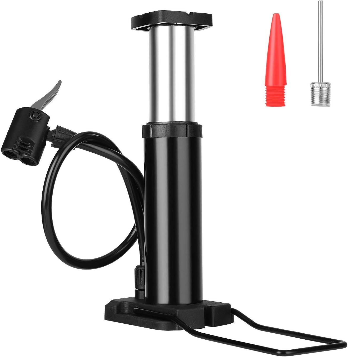 QUPET Bike Pump, Mini Bicycle Pump Portable Bike Floor Pump with Presta and Schrader Valves Aluminum Alloy Floor Bicycle Air Pump Compact Mini Bike Tire Pump, Extra Valve and Gas Needle for All Bike (B0CR914VGK) Amazon Price History, Amazon Price Tracker