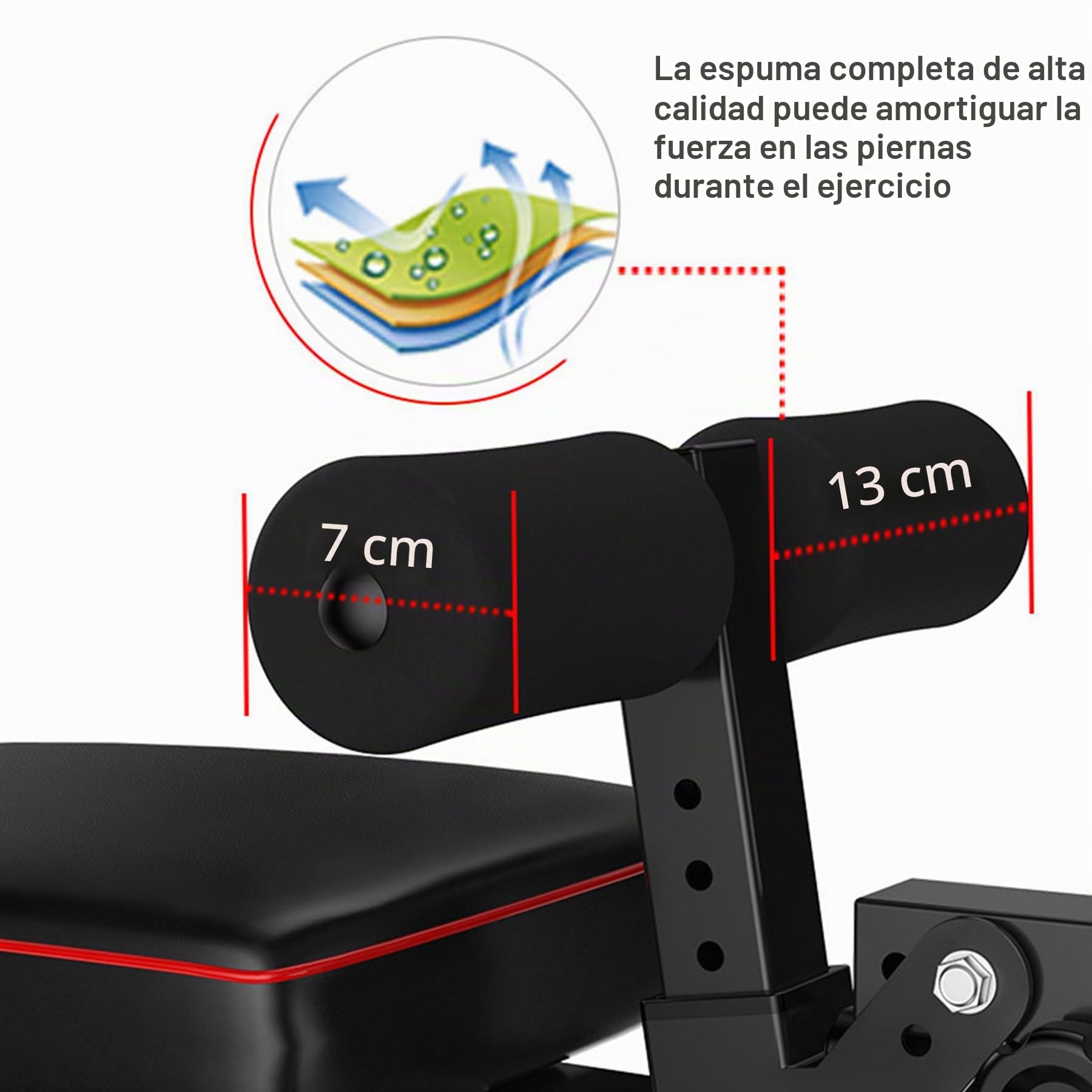 Banco De Pesas, Banco De Musculacion con 5 Ángulos Ajustables, Máquina para Perder Peso De Cuerpo Completo, Maquina Cuadriceps, Capacidad De 440 LB