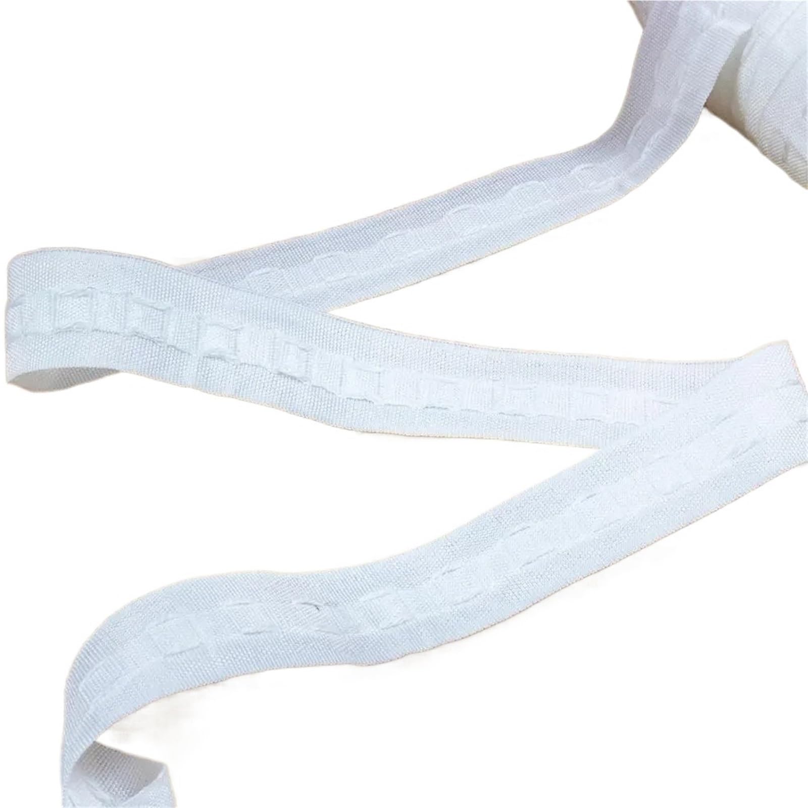 Rufflette pour Rideaux Bande plissée for Rideau supérieur à œillets Blancs, Accessoires for Tringle Poche(30mm Width,26 Meters)