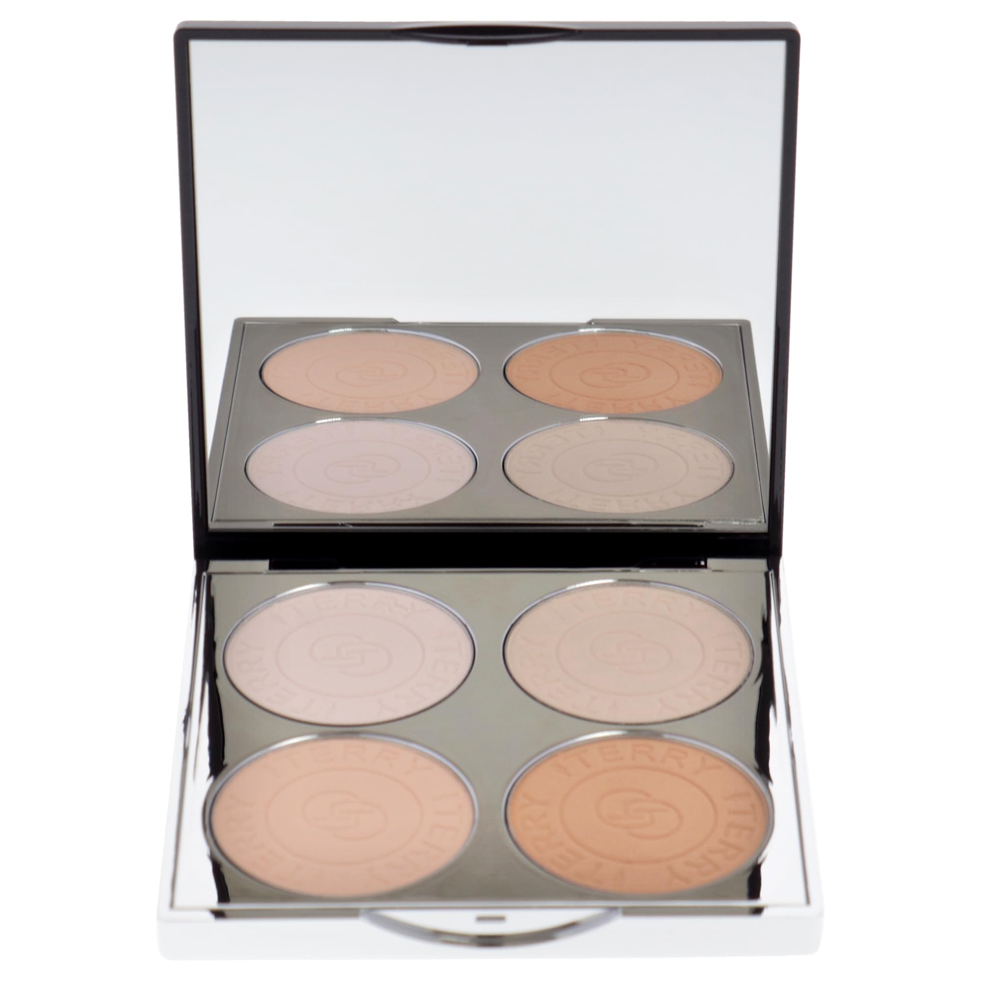 By Terry Hyaluronische Hydra-Powder Palette | 4-Farbtöne Konturpalette | Für makellosen Teint | Vegan | Fair bis Medium
