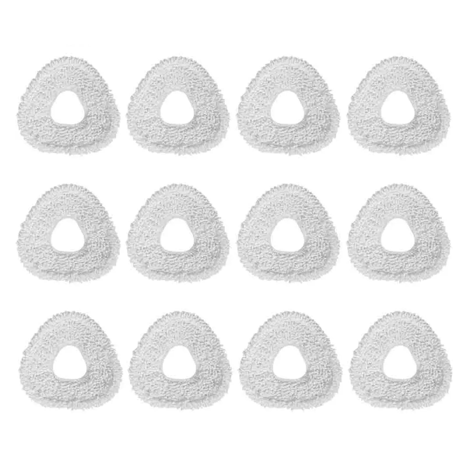 SLAQEYDJS Mop Pads Mop Cloths Replacement Accessories, Compatible With Narwal J3, J4, J4 Lite, J5, Freo X Ultra, Freo Z Ultra Robot Vacuum Cleaner(12PCS)