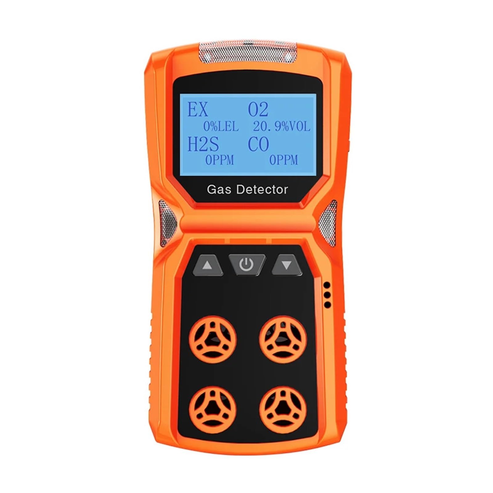 Ulsfvgaxrtk Oranje Gas Detector, Multi Gas Detector Meter O2 H2s Co Lel 4 In 1 Oxygen Hydrogen Sulfide Carbon Monoxide Combustible Leak(Gas Detector)