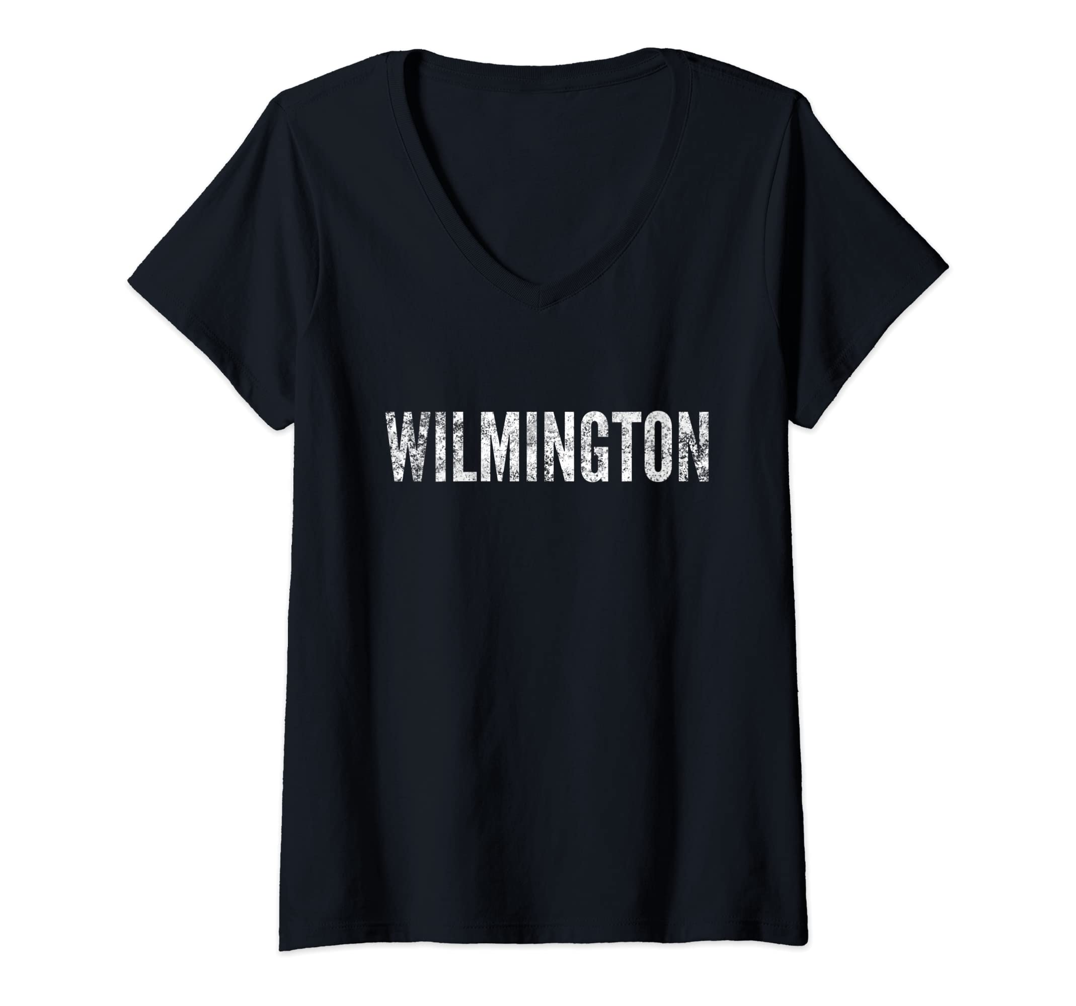 Womens Wilmington North Carolina Graphic V-Neck T-Shirt