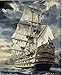 CaptainCrafts New Paint by Number Kits - Boats Sailboat Warships 16x20 inch Frameless - Diy Painting by Numbers for Adults Beginner Kids