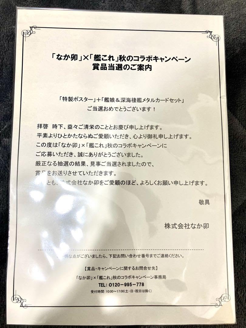 Amazon.co.jp: A2特製ポスター メタルカード11枚セット なか卯× 艦これ