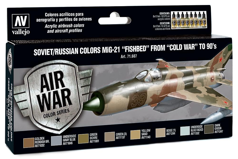 Amazon.com: Vallejo - Air War Color Series Soviet/Russian MiG-21