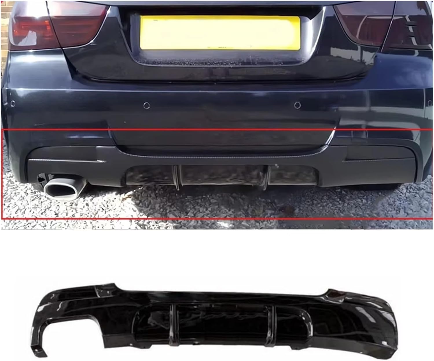 リア ディフューザー に適合する3シリーズ E90 E92 E93 MPスタイル 