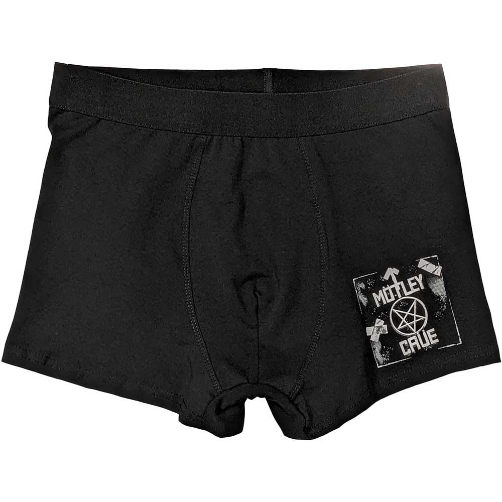 Rock Off Officially Licensed Products Unisex Black Motley Crue Roadcase Boxers S