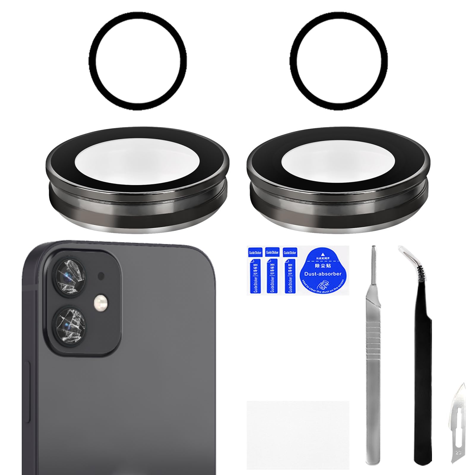 Amazon.com: Risidamoy for iPhone 12 12 Mini Camera Lens Glass with