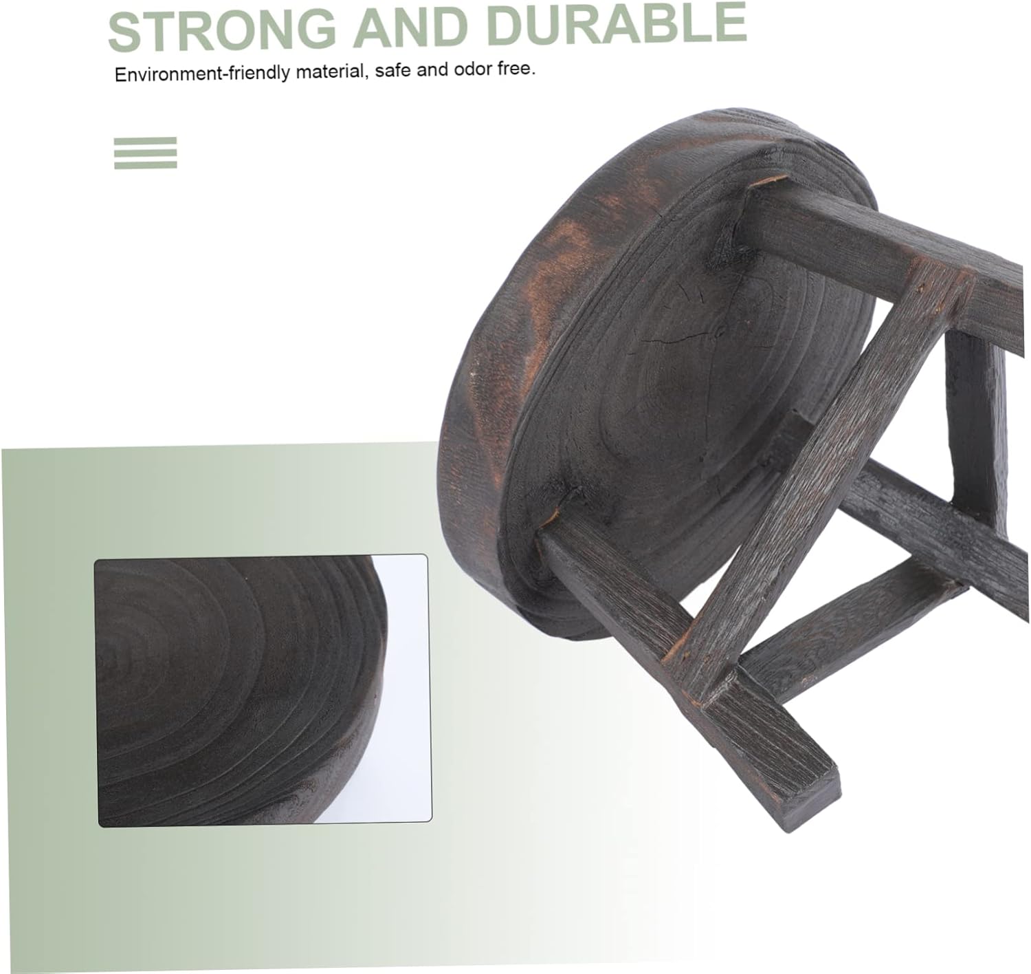 Flower Pot Rack Wooden Plant Stand Flower Pot Stool Perfect for Balcony Decor and Present