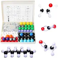 LINKTOR Kit de modelo molecular de química (239 peças), conjunto de estudantes ou professores para aprendizagem de química orgânica e inorgânica, motivar o entusiasmo por aprender e aumentar a imaginação do espaço