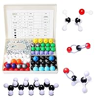 Vista 1 de LINKTOR Kit de modelo molecular de química (239 piezas), juego de estudiantes o profesores para el aprendizaje de química orgánica e inorgánica