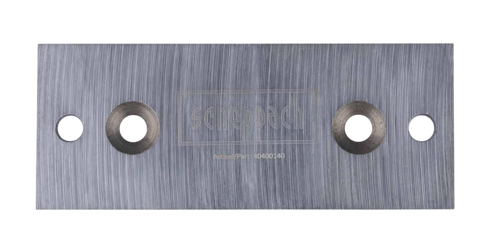 Scheppach Nóż obrotowy do spalinowej rozdrabniacza ogrodowego Biostar 3000 | 4 x 40 x 100 mm | 1 zestaw = 2 sztuki | pasuje również do GWS400/ GWS400B