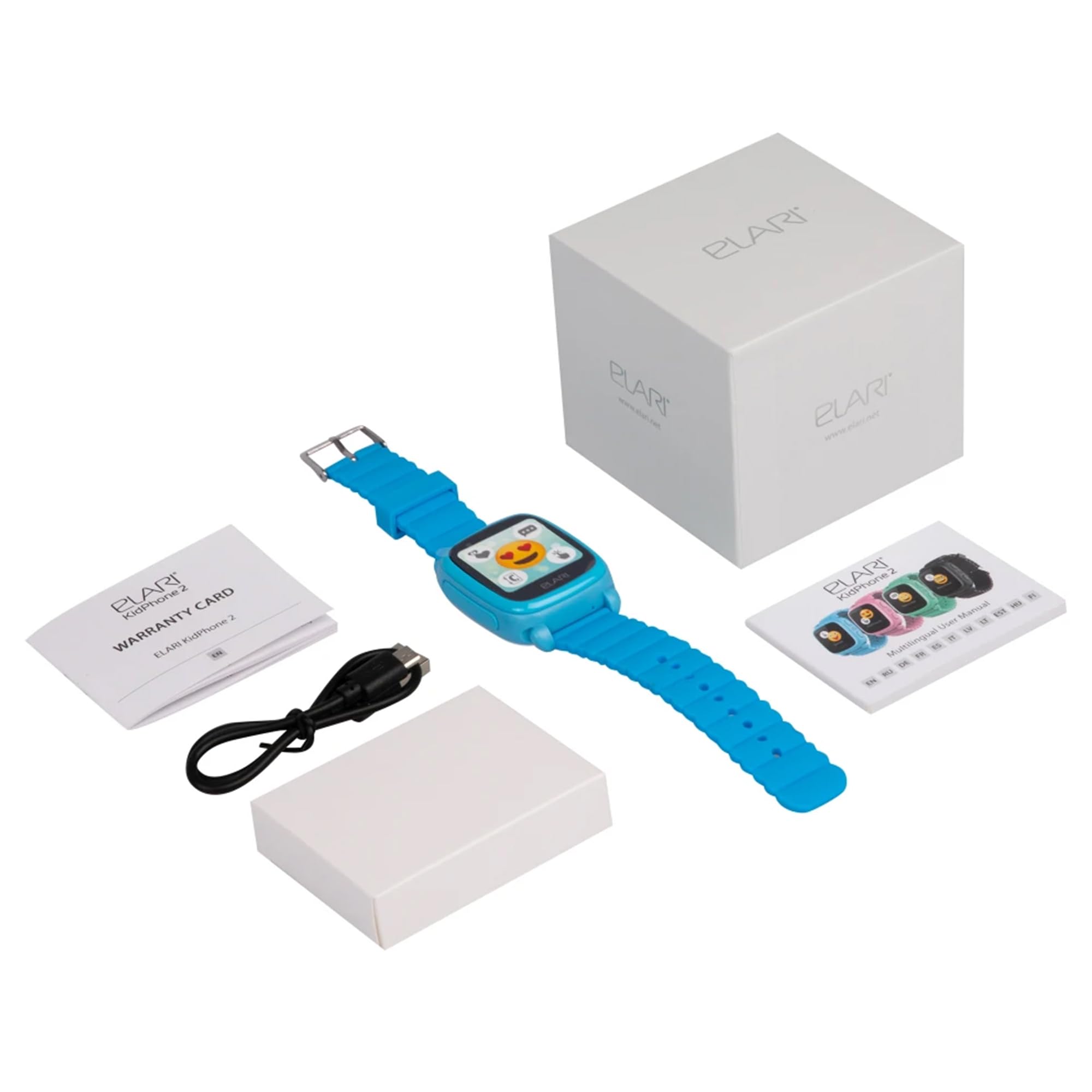 Elari KidPhone 2 Reloj Inteligente Azul TFT 3,66 cm (1.44") Móvil GPS (satélite) - Relojes Inteligentes (3,66 cm (1.44"), TFT, GPS (satélite), Móvil, Azul)