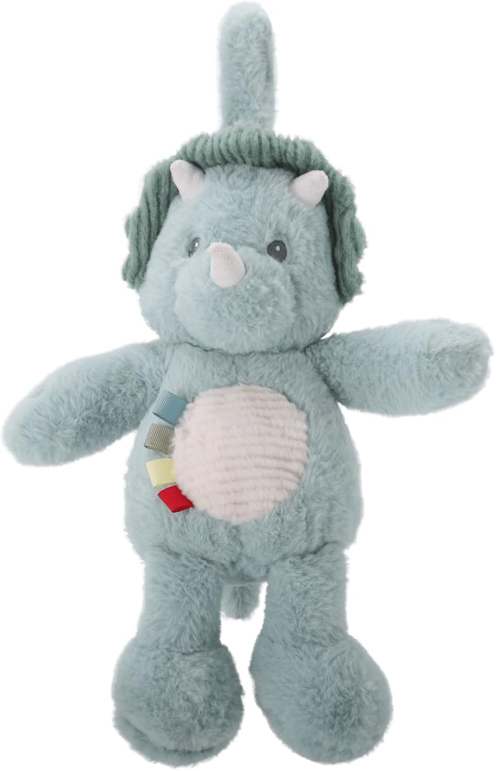 Linzy 10" Dinosaur Baby Stroller Toy – Soft Dinosaur Plush Stuffed Animal with LED Night Light & Lullaby Music, Birthday Christmas for Newborns from Birth+