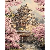 Amazon | クロスステッチ 図案印刷 初心者向け日本風景クロスステッチ